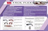 FACIL FLEX (Arial) · El núcleo interno de Fácil Flex® está diseñado para soportar presiones de operación medias y bajas para sistemas de aire acondicionado, en aplicaciones