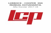 LUBBOCK - COOPER ISD MANUAL ESTUDIANTIL · Lubbock-Cooper ISD Manual Estudiantil Page 3 of 126 Aviso de Mala Conducta del Estudiante a Padres sin Custodia 21 Participación en Asesoramientos