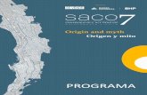 PRESENTAN saco7proyectosaco.cl/programas/Programa_SACO7.pdf · Salón de exposiciones Chela Lira, Universidad Católica del Norte / Angamos 0610, Antofagasta Inauguración SACO7 Origen