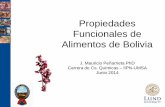 Propiedades Funcionales de Alimentos de Bolivia PFAB 2014.pdf · Chuño and Tunta; the Traditional Andean Sun-Dried Potatoes (J. Mauricio Peñarrieta, Juan Antonio Alvarado K., José