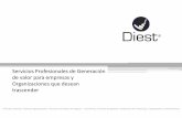 Presentacion de servicios - DiestLa finalidad de este documento es presentarle de forma resumida los diferentes alcances y ... •Diseño de proceso comercial •Herramientas de venta.