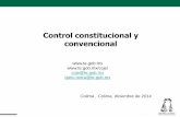 Control constitucional y convencional - Angel Duran Control constitucional y Convencional en Materia...Se encuentra constituido por las acciones de inconstitucionalidad; (control constitucional