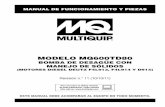 Modelo MQ600td80service.multiquip.com/pdfs/MQ600TD80-rev-11-spanish...Manual de funcionaMiento y piezas este Manual deBe acoMpaÑaR al eQuipo en todo MoMento. Para encontrar la última
