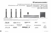 Panasonic USA - Instrucciones de funcionamiento …...PH PU VQT3M47 until 2011/03/29 Instrucciones de funcionamiento Sistema de sonido “Home Theater” Blu-ray DiscTM (Teatro en