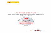 CyberCamp 2019 · 3 Taller - Avances en criptografía moderna y privacidad de datos AMM 72,5 4 Desarrolla aplicaciones OSINT con Python: buscadores, big data y clustering JC 72 5
