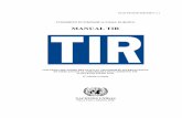 MANUAL TIR · Anexo 8 Composición, funciones y reglamento del Comité Administrativo y de la Junta Ejecutiva TIR ... Recomendación: Introducción del código SA de las mercancías