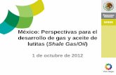 México: Perspectivas para el desarrollo de gas y aceite de · Operación convencional vs no convencional El tamaño del esfuerzo para desarrollar shale en México supera en gran