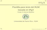 Plantilla para tesis del RUM basada en LTEXcaceros/latex/Presentacion_cream.pdf · 2005-09-20 · Plantilla para tesis del RUM basada en LaTex – p. 5/34. VENTAJAS Y DESVENTAJAS