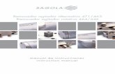 Removedor agitador alternativo 471/463 Removedor agitador ... · SAGOLA S.A., los logotipos de SAGOLA y otros productos SAGOLA, mencionados en este manual, son marcas registradas
