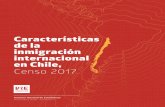 Características de la inmigración internacional en Chile, · Características de la inmigración internacional en Chile, Censo 2017. 3 Presentación Los estudios demográficos son