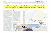 La fibra òptica s enlaira a la fi a Lleida i passa de 8 a ... · Torrebesses. L alcalde, Mario Urrea, va explicar que poden utilitzar -lo per parlar mitjan - Maials, Alcarràs i