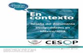 Desigualdades en México · interactúan las desigualdades en el curso de vida de las personas en México. Se desarrolló un análisis actual y retrospectivo, a partir del año 2000.