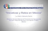 “Iniciativas y Retos en México” · Importancia de la coordinación real en la evaluación: • Coordinación de NRA. Estudio y adopción de medidas mitigadoras. • Dejar a un