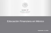 Educación Financiera en México - Aventri · Los resultados de la ENIF 2012 muestran que el 56% de la población adulta tiene al menos, un producto financiero formal. Las cuentas