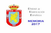 UNIDAD de VERIFICACIÓN ESPAÑOLA - IEEE · Unidad de Verificación Española Página nº 2 En el ámbito formativo, en el año 2017 se ha realizado un seminario de reconocimiento