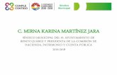 C. MIRNA KARINA MARTÍNEZ JARA · c. mirna karina martÍnez jara sÍndico municipal del h. ayuntamiento de benito juÁrez y presidenta de la comisiÓn de hacienda, patrimonio y cuenta