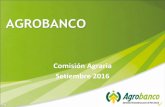 AGROBANCO - congreso.gob.pe...La tasa promedio del Banco es de 16.9%, la menor del mercado de microfinanzas, oscilando entre 14% para las zonas del VRAEM, 15.5% para pequeños productores