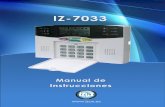 Manual Alarma IZ -7033 - IZUX IZ-7033.pdf · 12. Tipo de alarma auto identificable: después de que se activa la alarma en la pantalla LCD se distingue el número de zona, el tipo