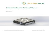 SmartMeter SolarView · Classe de precisão Classe 1 IEC 62053-21 Consumo < 10 W Aplicação Circuito Monofásico, Bifásico com Neutro ou Trifásico com Neutro Dimensões 72 (comprimento)