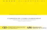 COMISIÓN DEL CODEX ALIMENTARIUS · Codex Alimentarius, como también las definiciones de los términos necesarios para conseguir los objetivos de la Comisión del Codex Alimentarius