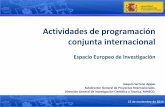 Actividades de programación conjunta internacional · 2020-01-09 · 15 de noviembre de 2013 Actividades de programación conjunta internacional Espacio Europeo de Investigación