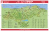 MAPA DE CANTABRIA - santillanadelmarturismo.com · MONTE CANALES PORTILLO DE OCEJO CUETO DE LA HORCADA ... de la Jaya 428 m Portillo de Lunada 1.350 m Estacas de Trueba 1.154 m Portillo