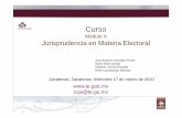 Módulo X Jurisprudencia en Materia Electoraljuriselectoral.org.mx/tee/zacatecasfile/Der_Elect/Mod_X/JURISPRUDENCIA... · •Sistemas de integración de la ... Objetivo general Al