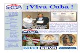 ¡Viva Cubacasacuba.org/downloads/CasaCubaNewsletterSep2017.pdf · Es una empresa familiar creada en 2010. Sus clientes son trata-dos como familia. Comida cubana con sazón de Oriente;