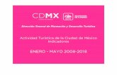 ENERO - MAYO 2008-2018 - Secretaría de Turismo de la CDMX 2018... · Actividad Turística de la Ciudad de México Indicadores ENERO - MAYO 2008-2018 Dirección General de Planeación