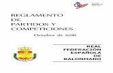 DE PARTIDOS Y COMPETICIONES...das a la Real Federación Española de Balonmano (Área de Competiciones), los resultados y clasificaciones actualizados, actas originales de los encuentros
