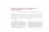 Análisis territorial de la agricultura: bases conceptuales y ensayo … · 2018-07-27 · Estudios Análisis territorial de la agricultura: bases conceptuales y ensayo metodológico