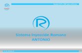 Sistema Inyección Romano ANTONIO• Señal de alarma luminosa y acustica en caso de malfuncionamientos del sistema de alimentación a GAS ( diagnosis ) ; • PROCEDIMIENTO DE EMERGENCIA:
