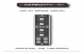 dr-01 bass drum - corsynth.com · dr-01 bass drum HTTP:// 1 El DR-01 es el primero de una nueva serie de módulos de Corsynth dedicados a la síntesis de percusión analógica y es