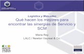 Logistica y Mercadeo Qué hacen los mejores para encontrar ...alv-logistica.org/docs/REY.pdf · Logistica y Mercadeo Qué hacen los mejores para encontrar las sinergias de Servicio