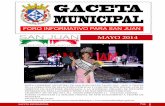 MAYO 2014 - WordPress.com · 2014-07-29 · la Capitana Gazpacho cierran el festival de teatro Tramoyando. GACETA INFORMATIVA Pág. 13 Festejando a las madres 9 Mayo 2014 - Plaza