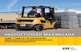 PRODUCTIVIDAD MAXIMIZADA · PDF file 2019-09-25 · PRODUCTIVIDAD MAXIMIZADA 3,000 – 7,000 LB. DE CAPACIDAD MONTACARGAS DE COMBUSTIÓN INTERNA CON LLANTAS NEUMÁTICAS . Motor de