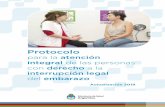 Protocolo - Argentina.gob.ar · 2019-12-21 · Protocolo para la atención integral de las personas con derecho a la interrupción legal del embarazo Actualización 2019 El presente