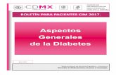 Aspectos Generales de la Diabetesdata.salud.cdmx.gob.mx/portal/images/infosalud/archivos... · 2017-04-18 · CENTRO DE INFORMACIÓN DE MEDICAMENTOS (CIM) DE LA SEDESA Enero 2017