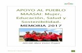 APOYO AL PUEBLO MAASAI: Mujer, Educación, Salud y ...adcam.es/wp-content/uploads/2018/01/Memoria-Kenya-2017.pdf · final incluye un libreto con la memoria descriptiva del proyecto