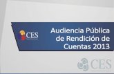 Informe de Rendición de Cuentas 2013desa.ces.gob.ec/doc/historico_LOTAIP/Rendicion_de_cuentas/Rendicion2014... · Trabajo coordinado entre el CES y el Ministerio de Salud Pública.