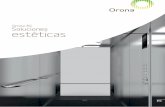 Orona 3G Soluciones estéticas · 2018-08-23 · Modelo circular Orona con Braille Modelo con contraste adicional Los pulsadores Orona 3G Series, son resistentes al agua (IPX3 según