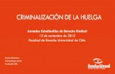 CRIMINALIZACIÓN DE LA HUELGA · Un manual de 1964, del abogado Juan Manríquez, señala que se aceptaba la presentación de pliegos de peticiones encontrándose vigente un contrato