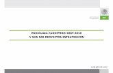 20070719 Programa carretero 2007-2012 reducidoTerminación de ejes interestatales de comunicación regional. ... GUANAJUATO 559.0 8,014.5 San Miguel de Allende-Celaya Ampliación a