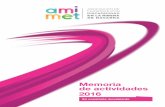 Memoria de actividades 2016 - AMIMETamimet.com/wp-content/uploads/2017/08/MemoriaActividades... · 2017-11-22 · MEMORIA DE ACTIVIDADES_2016 Asociación de personas con discapacidad