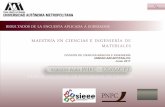 MAESTRÍA EN CIENCIAS E INGENIERÍA DE MATERIALES...DIVISIÓN DE CIENCIAS BÁSICAS E INGENIERÍA UNIDAD AZCAPOTZALCO Junio 2017 ... publicado en 2011 por el Consejo Nacional de Ciencia
