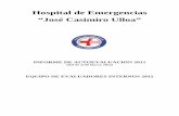 Hospital de Emergencias “José Casimiro Ulloa” · • En el 5to piso: Hospitalización de Medicina Interna. 1.2 Cartera de servicios. El Hospital José Casimiro Ulloa es un establecimiento