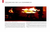 TÉCNICAS DE LA CER`MICA - REVISTA CERAMICA · llena de simbolismo, con proyección de imÆgenes y referencias de nuestro entorno, dejando salir el fuego por diversas partes del horno,