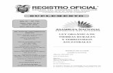Quito, lunes 14 de marzo de 2016 Valor: US$ 1,25 + IVA · 2016-03-14 · Que, el Convenio 169 de la Organización Internacional del Trabajo en sus artículos 13, 14, 17, 18 y 19 establece