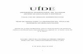UNIVERSIDAD INTERNACIONAL DEL ECUADOR SISTEMA DE EDUCACIÓN A DISTANCIA FACULTAD DE ... · 2015-10-04 · i UNIVERSIDAD INTERNACIONAL DEL ECUADOR SISTEMA DE EDUCACIÓN A DISTANCIA