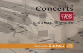 Concerts CICLE DE - Palma Cultura · las Canciones españolas antiguas recopi - ladas y armonizadas por Federico García Lorca, mientras que la segunda les ofrece las conocidas Siete